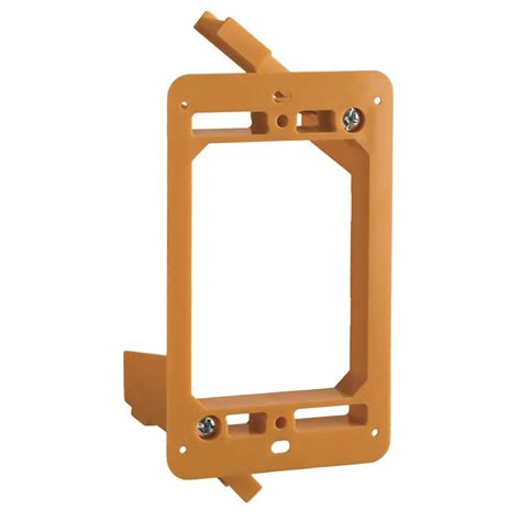 1-gang orange plastic old work standard rectangular wall electrical box|CARLON 1.